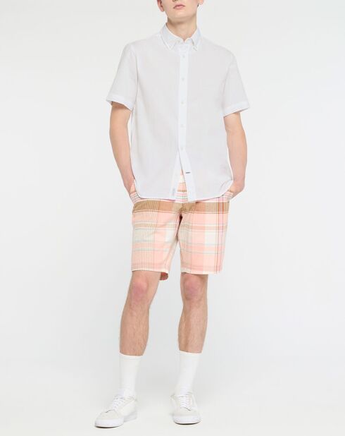 Chemise regular en Popeline 100% Coton Bio blanche