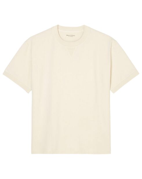 T-shirt girocollo Modestie ecru 100% cotone biologico