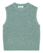 Pull sans manches en Laine & Alpaga mélangés vert