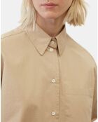 Chemise boyfriend beige