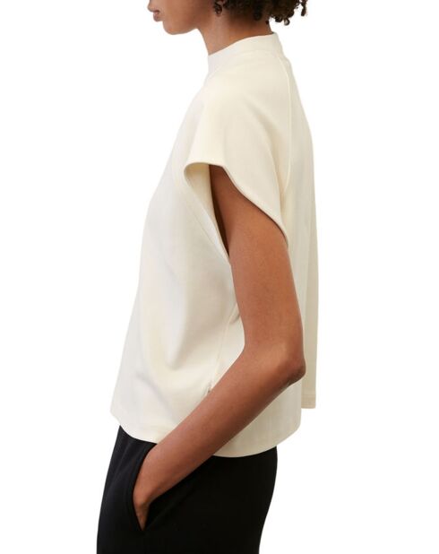 T-Shirt loose Crop blanc