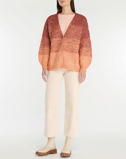 Gilet Cool brise tie & dye orange
