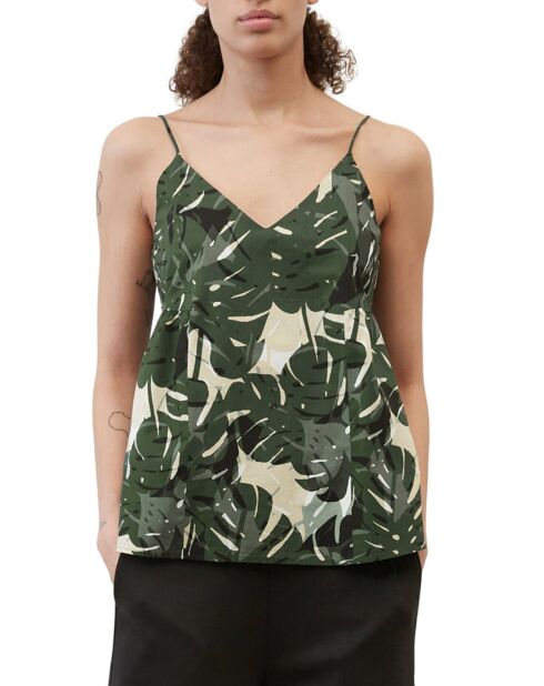 Canotta verde stampata