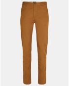 Pantalon Chino Slim Fit en Coton Bio mélangé Stuart Stretch camel