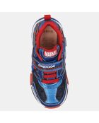 Baskets Bayonyc Spider-Man Geox x Marvel bleu/rouge