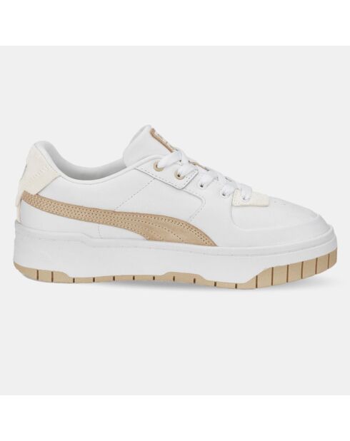 Baskets en Cuir Cali Dream blanc/beige