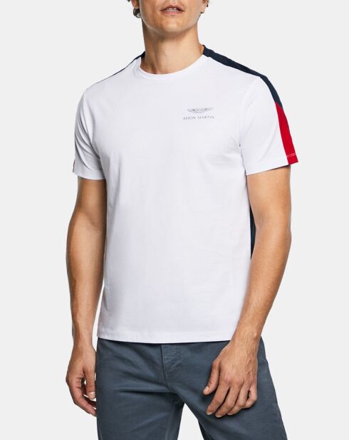 T-Shirt Bicolore Aston Martin Racing blanc/bleu