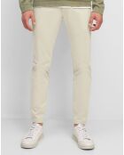 Pantalon Stig tapered beige
