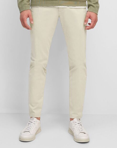 Pantalon Stig tapered beige