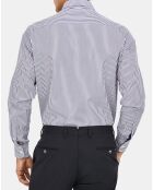 Chemise Slim Fit rayée bleue