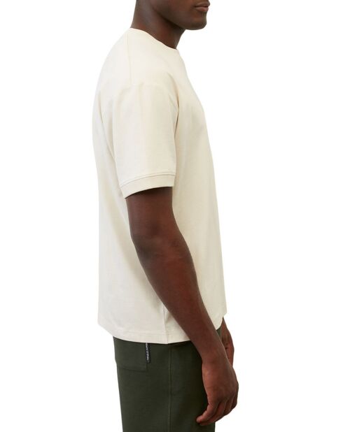 T-shirt girocollo Modestie ecru 100% cotone biologico