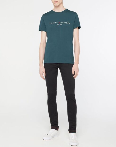 T-Shirt 100% Coton Bio logo bleu pétrole