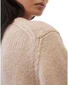 Cardigan en Laine mélangée beige