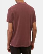 Polo 100% Coton Bio piqué relax bordeaux