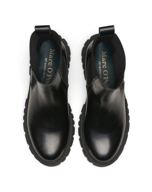 Chelsea Boots en Cuir semelle chunky noires