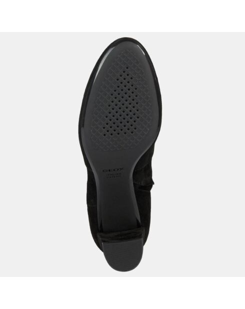 Bottines en Velours de Cuir Pheby noires