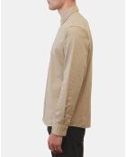 Chemise Regular Fit chinée beige