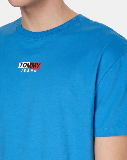 Blaues T-Shirt mit Peached Entry Flag