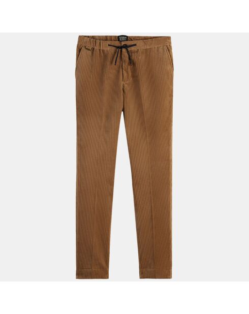 Pantalon Slim Fit en Velours côtelé Warren Corduroy camel