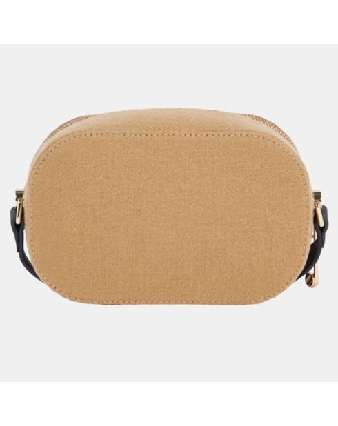 Sac bandoulière Element Camera Melton camel - 12x19x7 cm