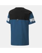 T-Shirt Power noir/bleu