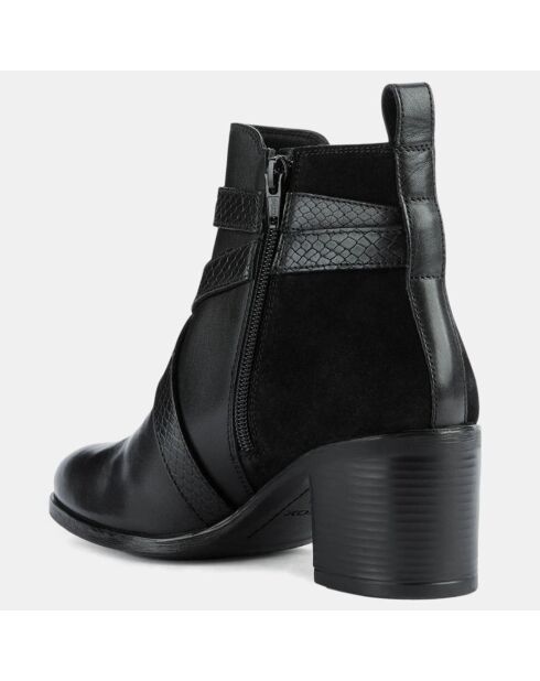 Bottines en Cuir New Asheel noires