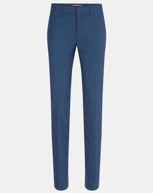 Pantalon chino en Laine mélangée Denton Modern bleu marine