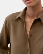 Chemise fluide marron