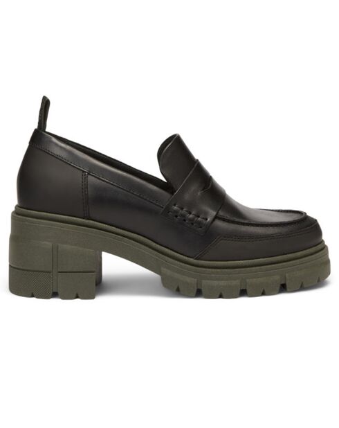 Mocassins en Cuir semelle épaisse noirs