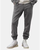 Jogging élastique délavé gris foncé