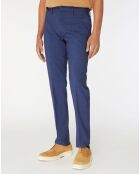 Pantalon chino en Laine mélangée Denton Modern bleu marine