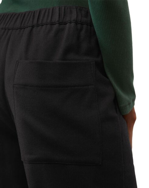 Pantalon cargo en Laine mélangée noir