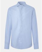 Chemise Classic Fit Jacquard imprimée bleu/blanc