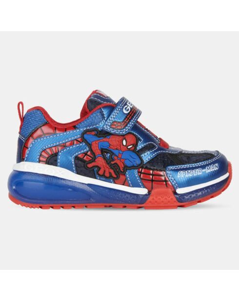 Baskets Bayonyc Spider-Man Geox x Marvel bleu/rouge