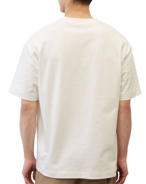 T-Shirt 100% Coton Bio col rond logo brodé blanc