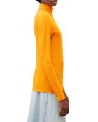 T-Shirt 100% Coton Bio col roulé orange