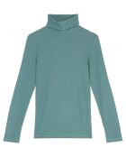 T-Shirt col roulé vert