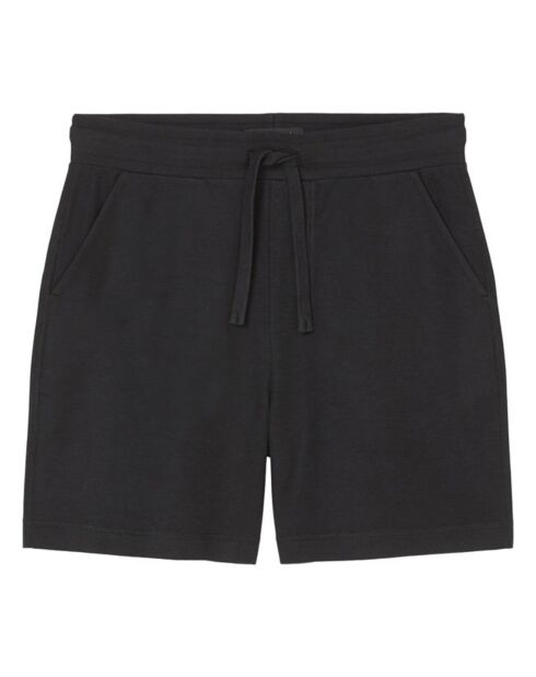 Short molletonné élastique noir