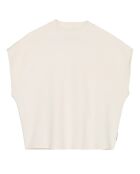 T-Shirt loose Crop blanc