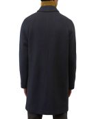 Manteau en Laine mélangée raglan noir