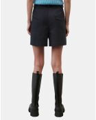 Short de costume à rayures noir