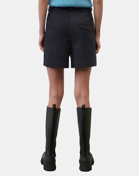 Short de costume à rayures noir