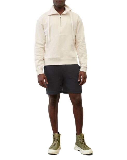Short molletonné élastique noir