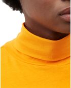 T-Shirt 100% Coton Bio col roulé orange