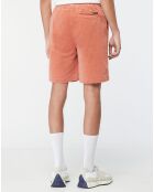 Short en Coton Bio mélangé Velours Milleraies orange