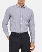 Chemise Slim Fit rayée bleue