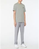 Graugrünes Signature-T-Shirt