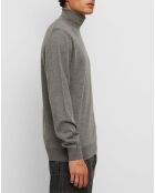 Pull 100% Laine Mérinos gris