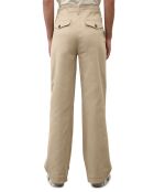 Pantalon flare beige