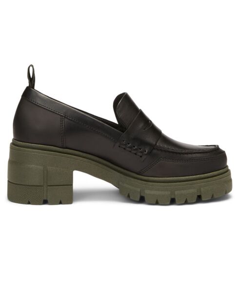 Mocassins en Cuir semelle épaisse noirs